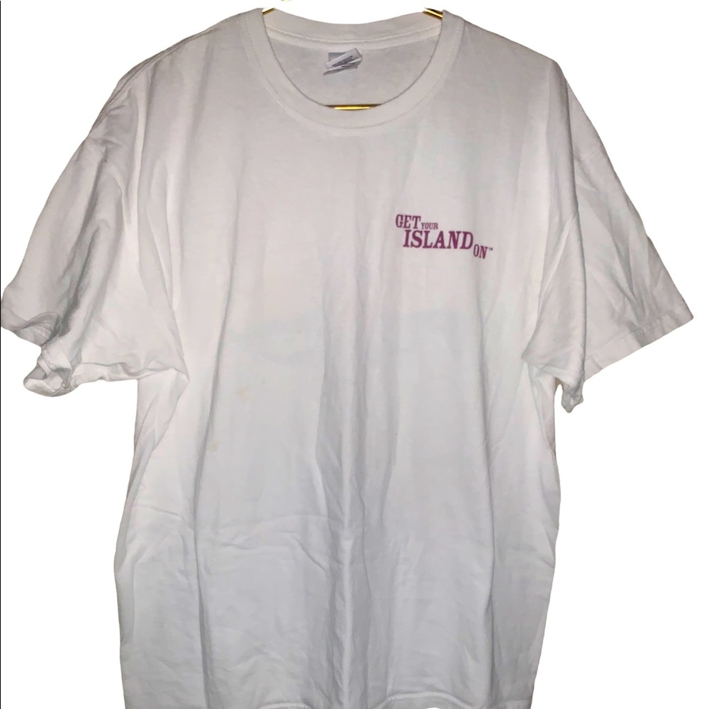 Malibu Caribbean Rum graphic T-shirt Coconut liquor double sided Spirits